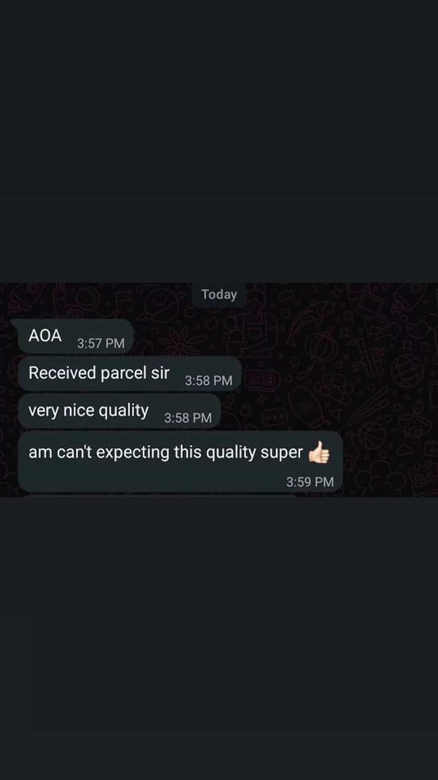Customer review screenshot