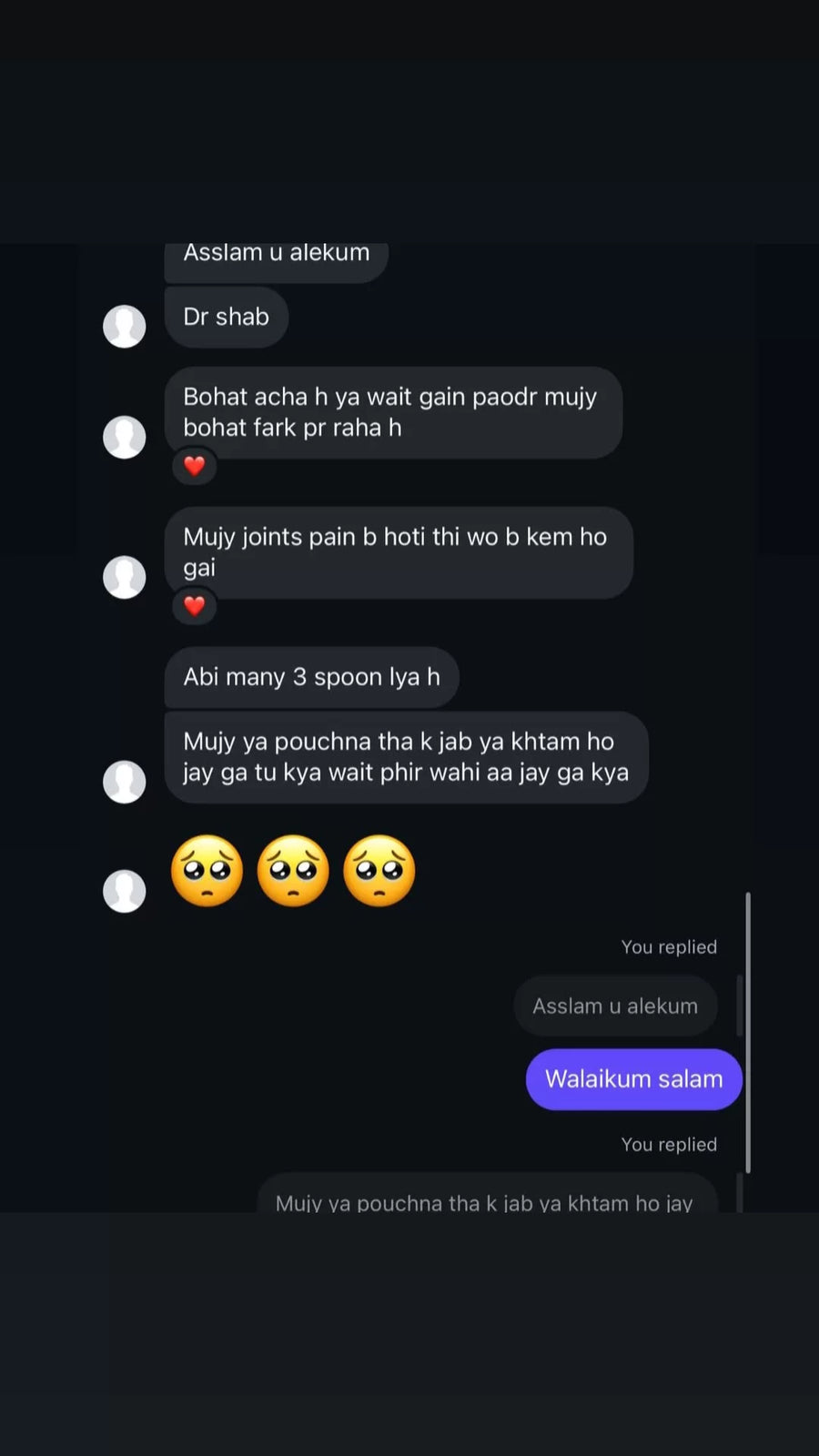 Customer review screenshot