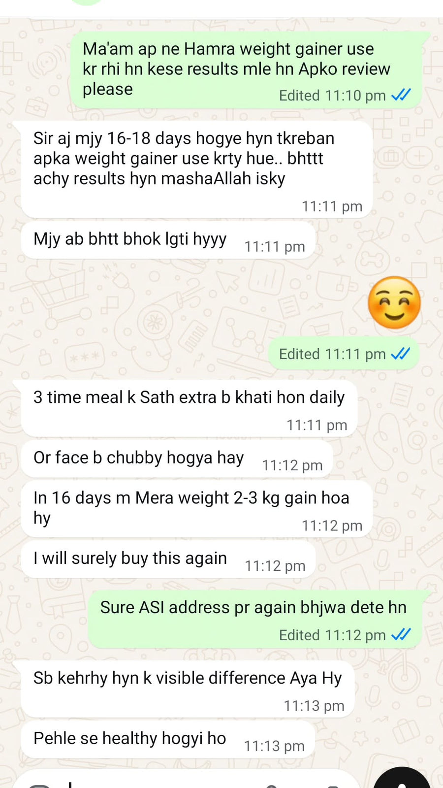 Customer review screenshot