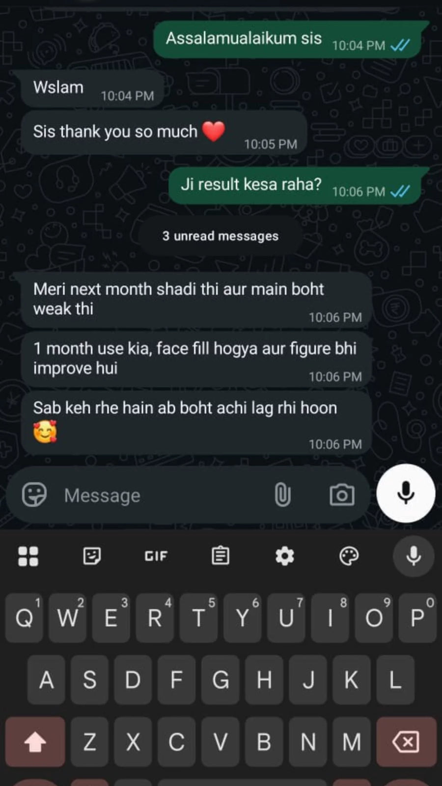 Customer review screenshot