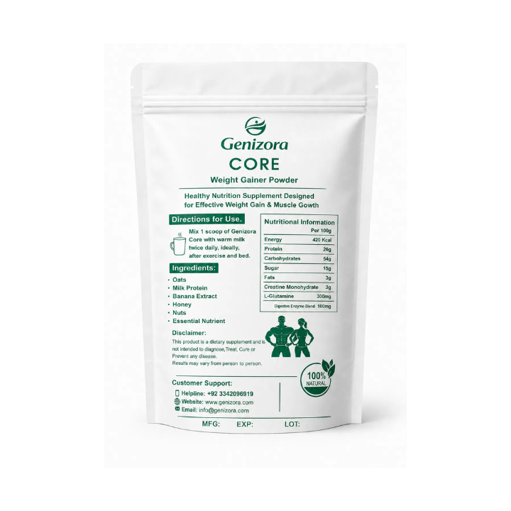 Natural Weight Gainer Powder in Pakistan | Genizora CORE
