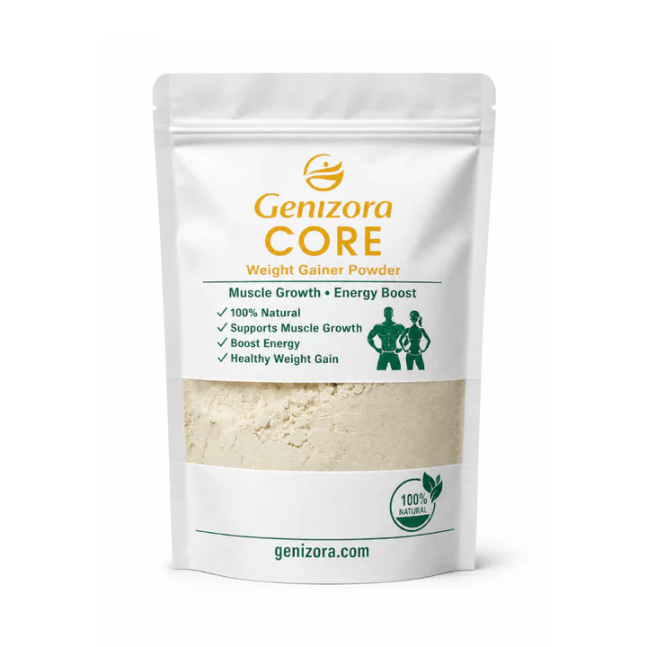 Genizora Core Weight Gainer Powder – Vanilla Flavor for Healthy Weight & Mass Gain