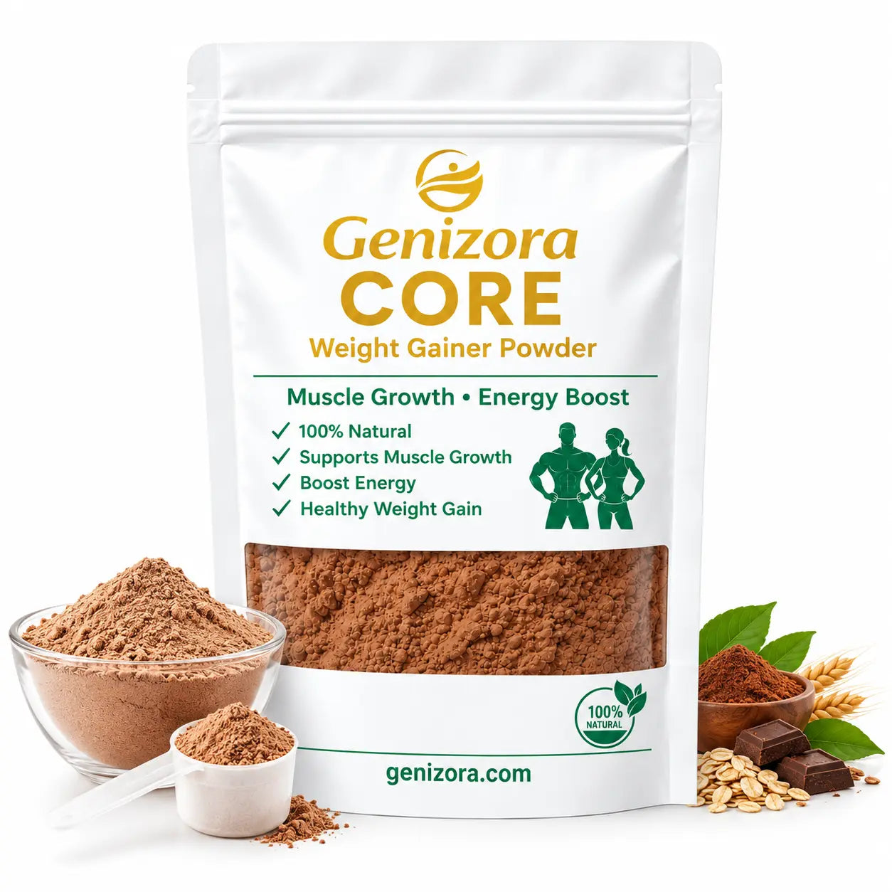 Natural Weight Gainer Powder in Pakistan | Genizora CORE | Normal flavour